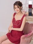 画像6: XSサイズあり【an /アン】ビジュー/ バストジップ/ ノースリーブ/ バックオープン/ リボン/ ミニドレス/ キャバドレス[OF05] (6)