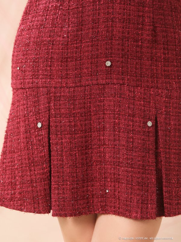 ワインレッド モデル:ゆゆ 着用サイズ:Sサイズ