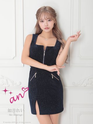 トリオンフ ミニドレス ウールジャージー ネイビー トリオンフ ミニドレス ウールジャージー ネイビー