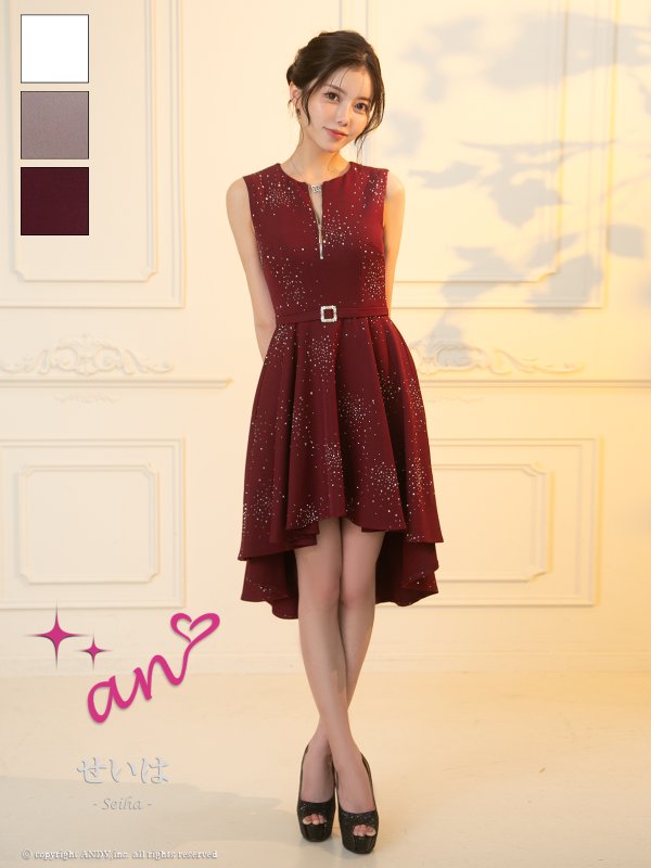 ワインレッド　モデル：せいは　着用サイズ：Sサイズ