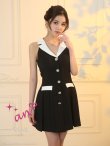 ブラック×ホワイト　モデル：せいは　身長：161cm　着用サイズ：Sサイズ