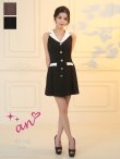 ブラック×ホワイト　モデル：せいは　身長：161cm　着用サイズ：Sサイズ