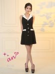 ブラック×ホワイト　モデル：せいは　身長：161cm　着用サイズ：Sサイズ