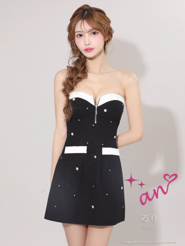 ブラック　モデル：るりぴ　身長：165cm　着用サイズ：Sサイズ