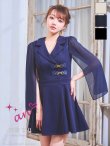 ネイビー　モデル：羽澄まり　身長：166cm　着用サイズ：Sサイズ