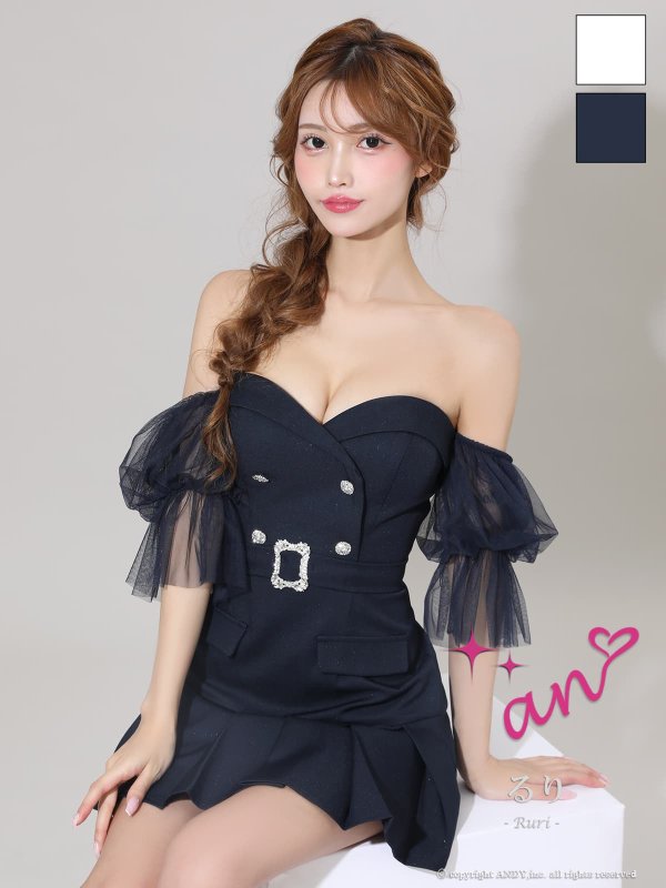 ネイビー　モデル：るりぴ　身長：165cm　着用サイズ：Sサイズ