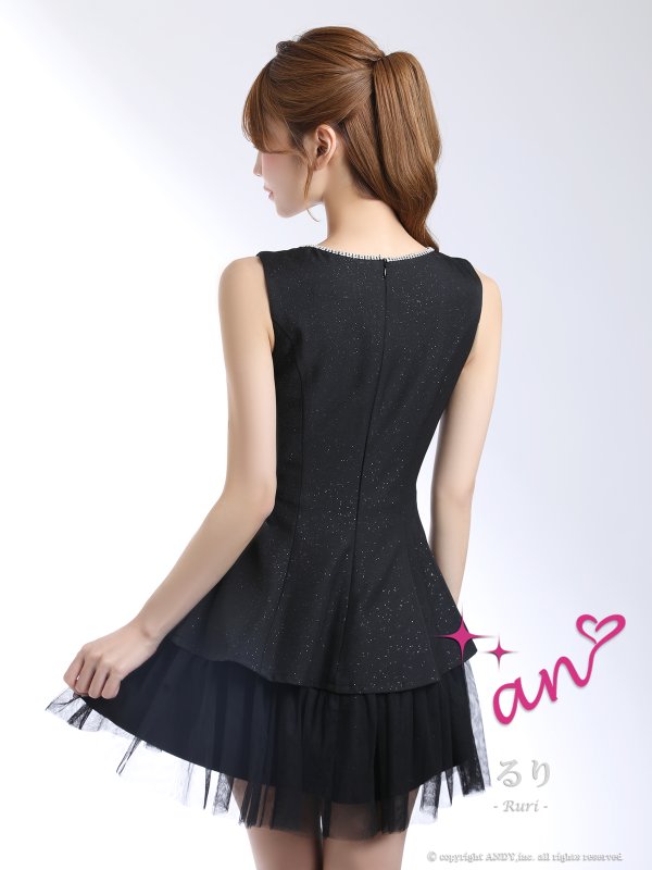 ブラック　モデル：るりぴ　身長：165cm　着用サイズ：Sサイズ