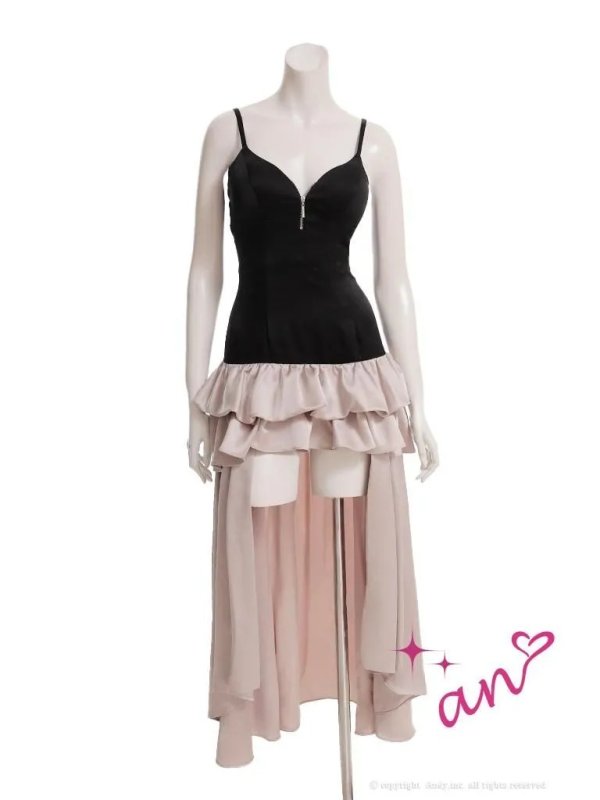 ブラックxピンクベージュ