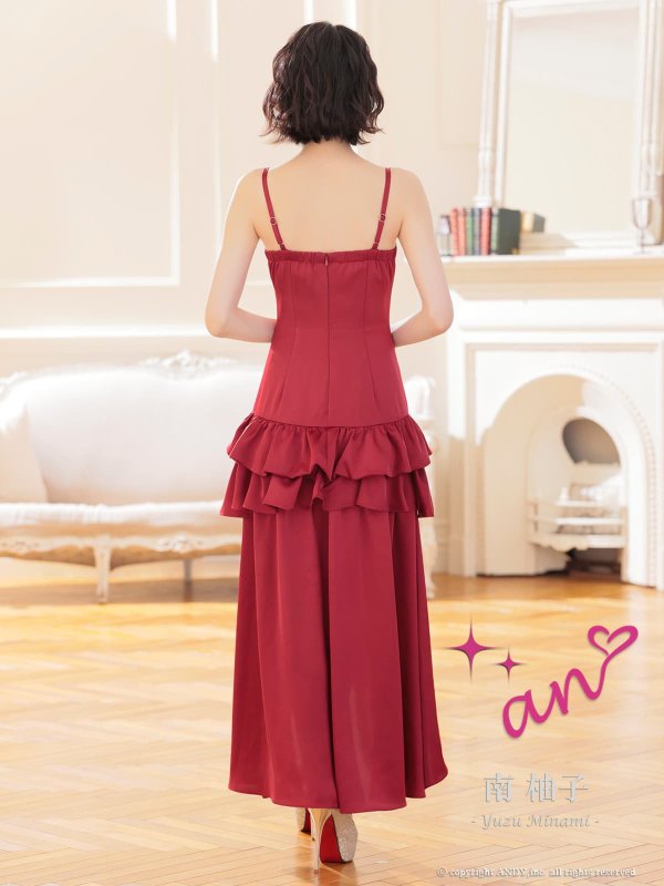 バーガンディ　モデル：南 柚子　身長：160cm　着用サイズ：Sサイズ