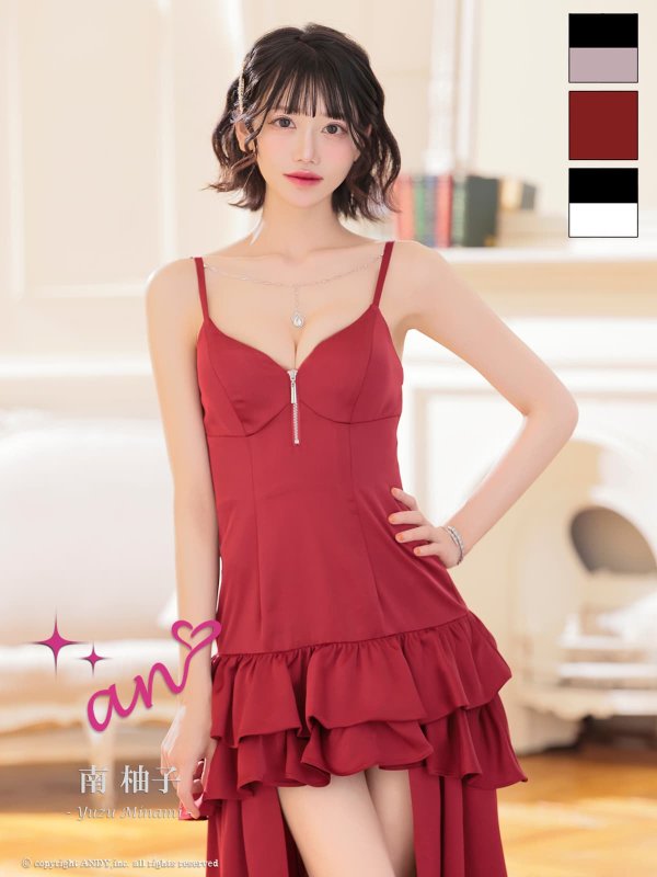 バーガンディ　モデル：南 柚子　身長：160cm　着用サイズ：Sサイズ