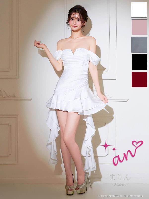 ホワイト　モデル：まりん　身長：171cm　着用サイズ：Sサイズ