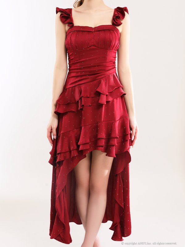 バーガンディ　モデル：るりぴ　身長：165cm　着用サイズ：Sサイズ