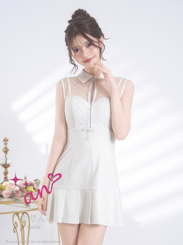 ホワイト　モデル：まりん　身長：171cm　着用サイズ：Sサイズ