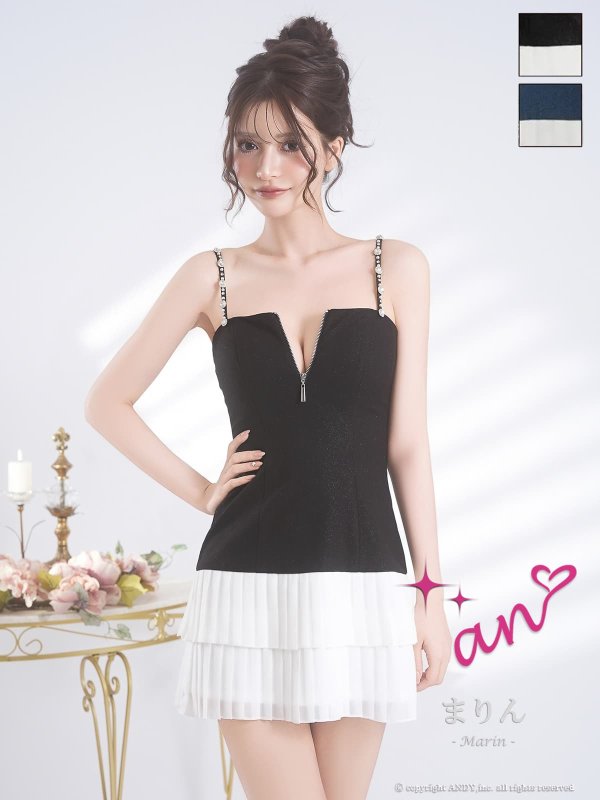 ブラックxホワイト　モデル：まりん　身長：171cm　着用サイズ：Sサイズ