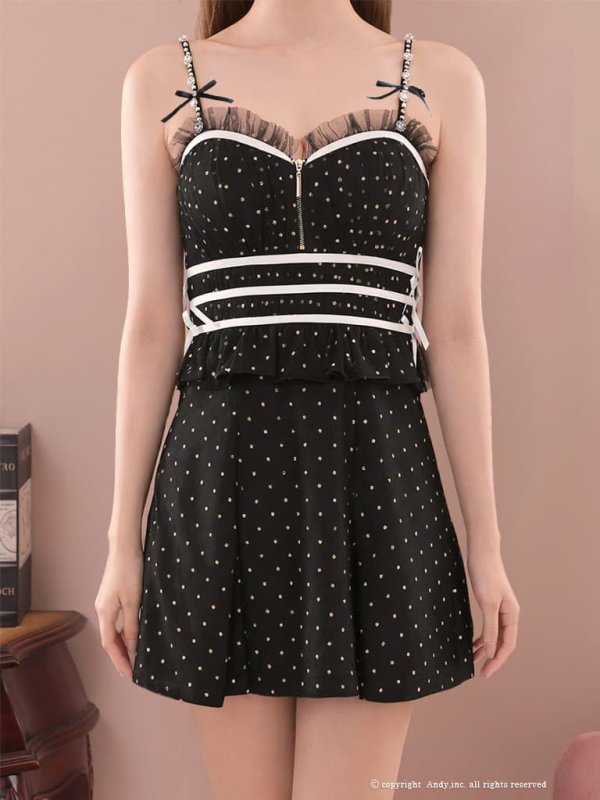 ブラック　モデル：るりぴ　身長：165cm　着用サイズ：Sサイズ