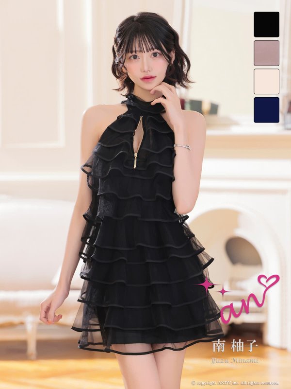 ブラック　モデル：南柚子　身長：163cm　着用サイズ：Sサイズ