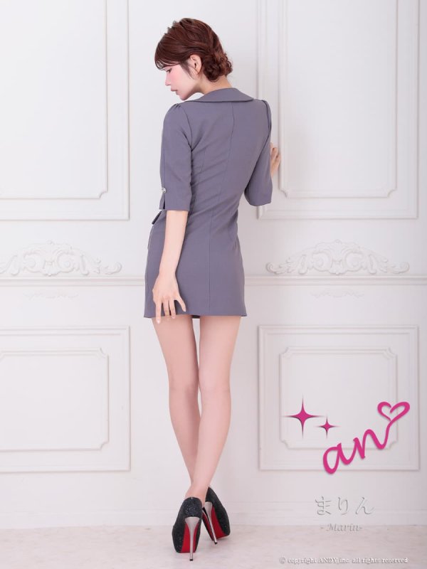 グレー モデル：まりん　身長：164cm　着用サイズ：Sサイズ