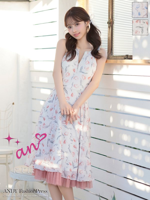 ピンク　モデル：にじほ　身長：159cm　着用サイズ：Sサイズ