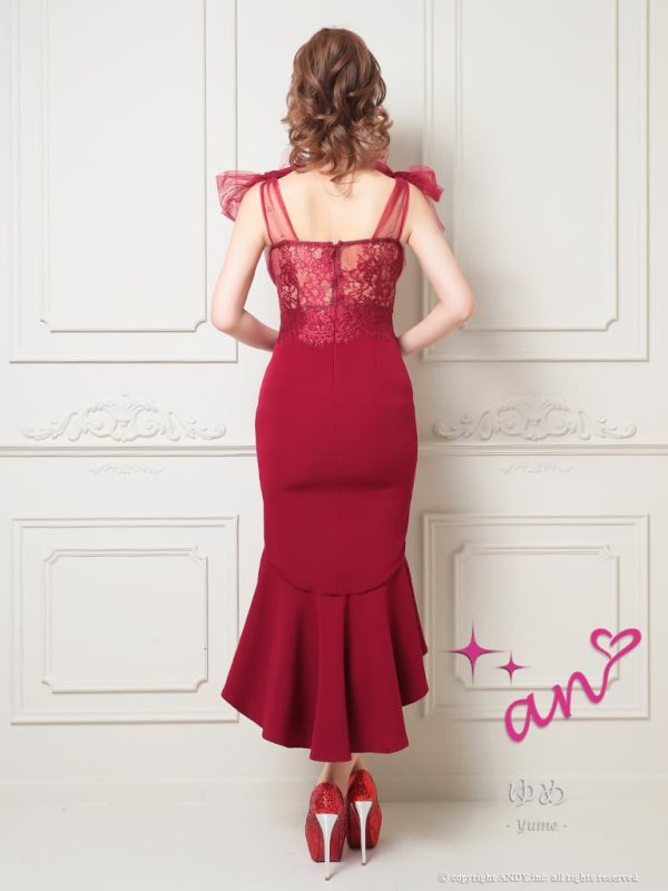 バーガンディ　モデル：ゆめ　身長：160cm　着用サイズ：Sサイズ