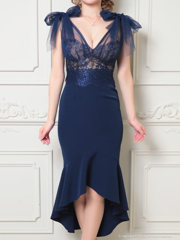 ネイビー　モデル：ゆめ　身長：160cm　着用サイズ：Sサイズ