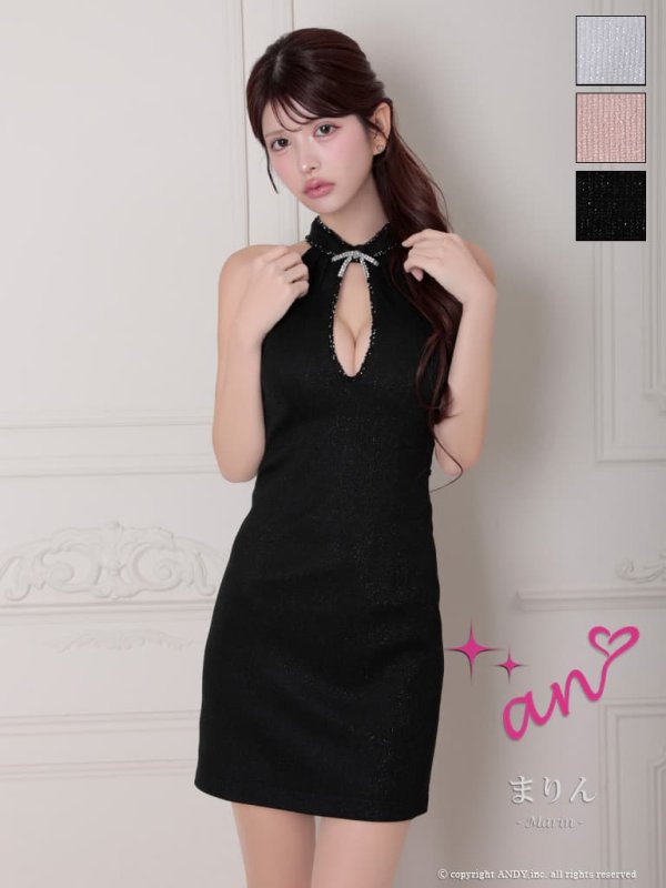 ブラック　モデル：まりん　身長：164cm　着用サイズ：Sサイズ　