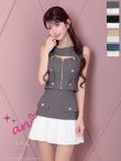 グレーxホワイト　モデル：まりん　身長：164cm　着用サイズ：Sサイズ