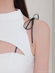 ホワイト　モデル：ゆめ　身長：160cm　着用サイズ：Sサイズ