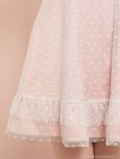 ピンクベージュxホワイト モデル：のあ　着用サイズ：Sサイズ