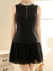 ブラック　モデル：ゆな　身長：161cm　着用サイズ：Sサイズ