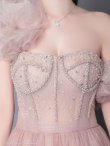 画像6: ANDY Fashion Press vol.17 掲載商品【couture an/クチュールアン】 グラデーション/ フラワー/ オフショル/ ラメチュール/ ビジュー/ フレア/ Aライン/ プリンセス/ ロングドレス/ キャバドレス long[OF05] (6)