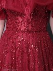 画像23: an ANDY Fashion Press 16 COLLECTION 07 ANDY Fashion Press 19掲載【couture an/クチュールアン】フェザー/ オフショル/ チュール/ ビーズ刺繍/ ラメ/ フレア/ Aライン/ プリンセス/ ロングドレス/ キャバドレス long[OF05] (23)