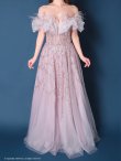 画像6: an ANDY Fashion Press 16 COLLECTION 07 ANDY Fashion Press 19掲載【couture an/クチュールアン】フェザー/ オフショル/ チュール/ ビーズ刺繍/ ラメ/ フレア/ Aライン/ プリンセス/ ロングドレス/ キャバドレス long[OF05] (6)