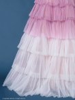 画像26: 【ひめか/関西コレクション着用】【couture an/クチュールアン】 グラデーション/ ティアード/ チュール/ レース/ フレア/  キャミソール/ ラメ/ Aライン/ ロングドレス/ カラードレス long[OF05] (26)