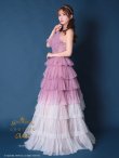 画像23: 【ひめか/関西コレクション着用】【couture an/クチュールアン】 グラデーション/ ティアード/ チュール/ レース/ フレア/  キャミソール/ ラメ/ Aライン/ ロングドレス/ カラードレス long[OF05] (23)