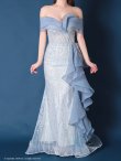 画像5: 【couture an/クチュールアン】オフショルダー/ ビーズ刺繍/ アシンメトリー/ フリル/ マーメイド/ ロングドレス/ キャバドレス long[OF05] (5)
