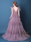 画像5: 【couture an/クチュールアン】ショルダーリボン/ レース/ チュール/ フリル/ Aライン/ プリンセス/ カラードレス/ ロングドレス/ キャバドレス long[OF05] (5)