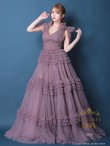 画像3: 【couture an/クチュールアン】ショルダーリボン/ レース/ チュール/ フリル/ Aライン/ プリンセス/ カラードレス/ ロングドレス/ キャバドレス long[OF05] (3)