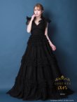 画像10: 【couture an/クチュールアン】ショルダーリボン/ レース/ チュール/ フリル/ Aライン/ プリンセス/ カラードレス/ ロングドレス/ キャバドレス long[OF05] (10)