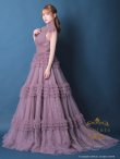 画像4: 【couture an/クチュールアン】ショルダーリボン/ レース/ チュール/ フリル/ Aライン/ プリンセス/ カラードレス/ ロングドレス/ キャバドレス long[OF05] (4)
