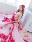 画像3: 【couture an/クチュールアン】立体フラワー/ フェザー/ チュール/ ビーズ刺繍/ レース/ フレア/ Aライン/ プリンセス/ ロングドレス/ キャバドレス long[OF05] (3)