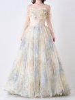 画像6: 【couture an/クチュールアン】ベア/ シフォン/ チュール/ 立体フラワー/ フレア/ Aライン/ プリンセス/ ロングドレス/ キャバドレス long[OF05] (6)