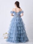 画像3: 【couture an/クチュールアン】オフショル/ フリル/ ビジュー/ シフォン/ フレア/ Aライン/ プリンセス/ ロングドレス/ キャバドレス long[OF05] (3)