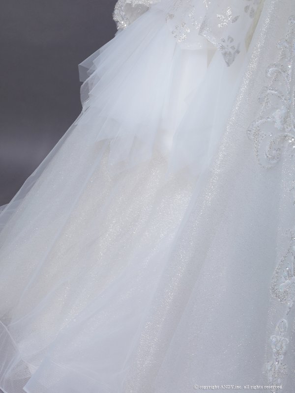 画像9: 【couture an/クチュールアン】アメスリ/ レース/ 袖あり/ スパンコール/ ビーズ/ 刺繍/ ロングスリーブ/ オフショル/ Aライン/ プリンセス/ ロングドレス/ キャバドレス long[OF05] (9)