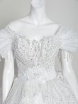 画像24: 【couture an/クチュールアン】スパンコール/ チュール/ ビジュー/ オフショルダー/ プリンセス/ エレガント/ ゴージャス/ ロングドレス/ ラグジュアリー/ キャバドレス long[OF05] (24)
