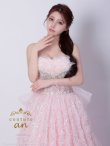 画像3: 【couture an/クチュールアン】フェザー/ オフショル/スパンコール/ ピンクドレス/ ビジュー/ プリンセスライン/ シアー/ ロングドレス/ フェミニン/キャバドレス long[OF05] (3)