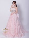 画像4: 【couture an/クチュールアン】フェザー/ オフショル/スパンコール/ ピンクドレス/ ビジュー/ プリンセスライン/ シアー/ ロングドレス/ フェミニン/キャバドレス long[OF05] (4)