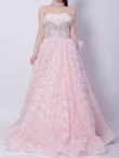 画像6: 【couture an/クチュールアン】フェザー/ オフショル/スパンコール/ ピンクドレス/ ビジュー/ プリンセスライン/ シアー/ ロングドレス/ フェミニン/キャバドレス long[OF05] (6)