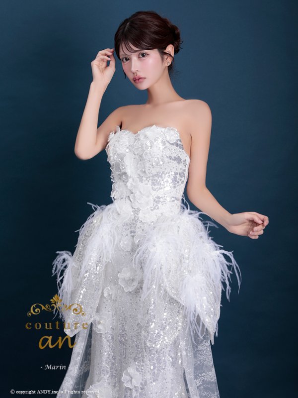 ホワイト　モデル：まりん　身長：164cm　着用サイズ：Sサイズ