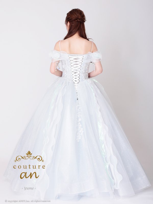 ホワイトブルー モデル：ゆめ　身長：160cm　着用サイズ：S(XS〜M)サイズ