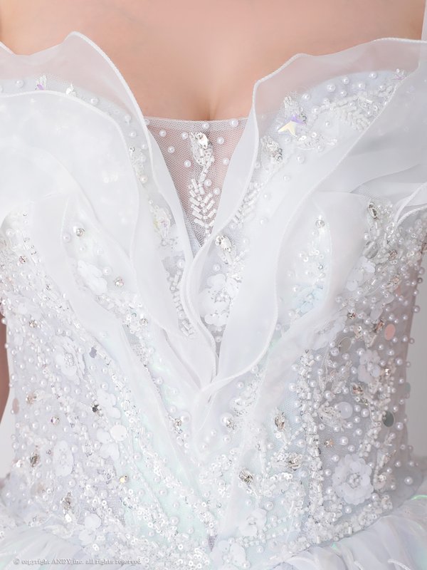 ホワイトブルー モデル：ゆめ　身長：160cm　着用サイズ：S(XS〜M)サイズ